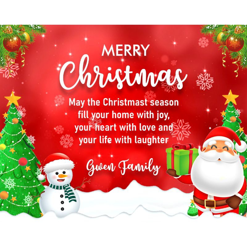 

KARTU UCAPAN NATAL CHRISTMAS FREE CUSTOM DESAIN