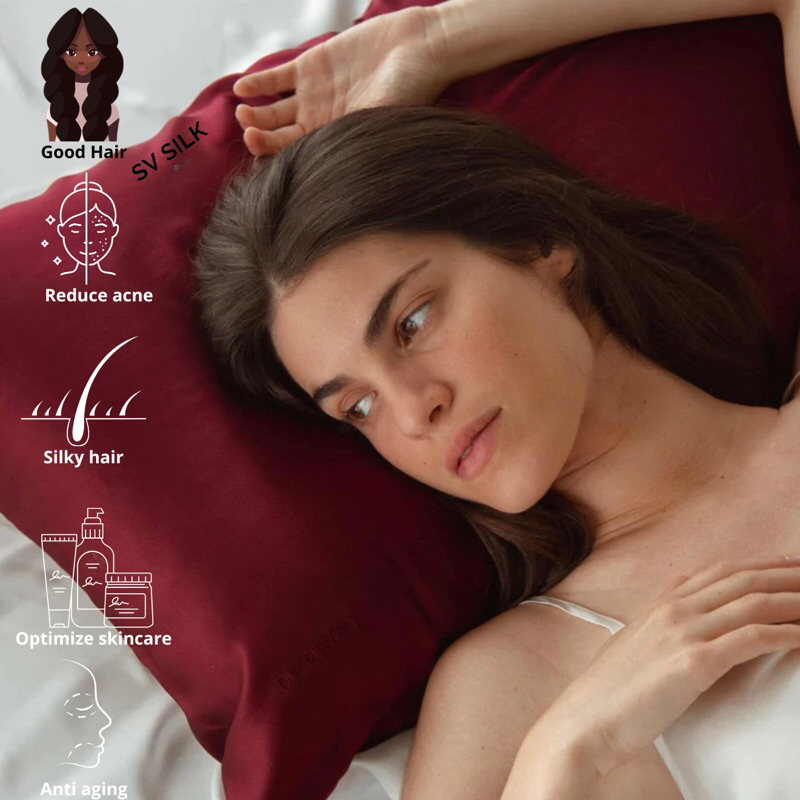 SARUNG BANTAL SATIN Sarung Bantal Silk Sarung lBantal Anti Jerawat nadiSSE SARUNG BANTAL SATIN Silk 