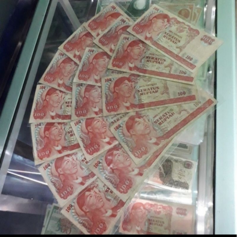 promo uang kuno indonesia 100 soedirman 1968 asli bekas edar