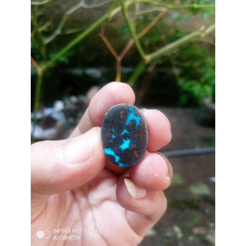 Cincin Batu AKIK Pirus Persi Tembaga Natural,klasik timur tengah