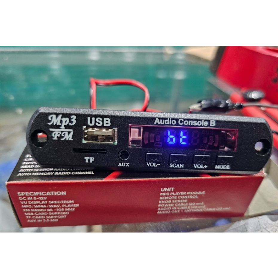 Kit Module Mp3 Bluetooth 12Volt