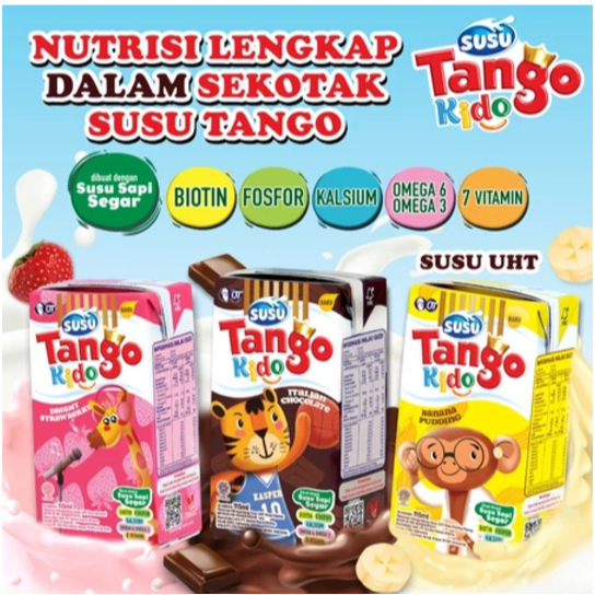 

Susu UHT TANGO Kido dari Orang Tua 115ml x 36 pcs (1 Karton)