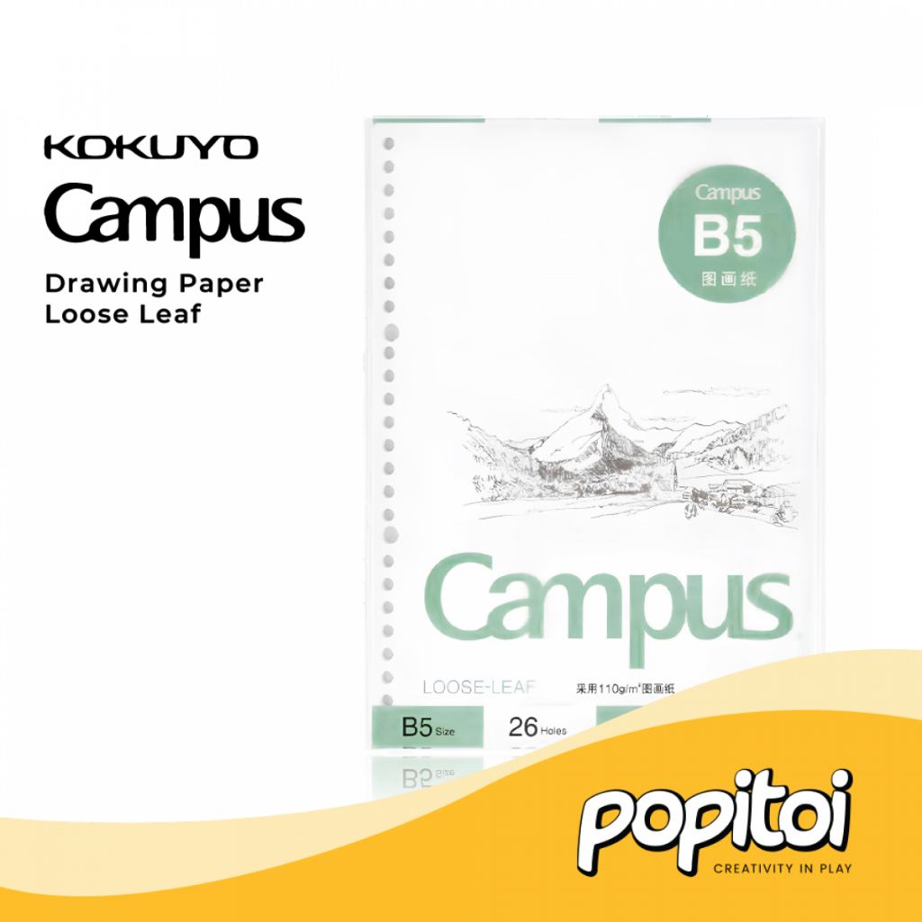 

Kokuyo Campus Drawing Paper Loose Leaf B5 PLAIN (20 Sheets) Kertas Gambar Sketch Sketsa