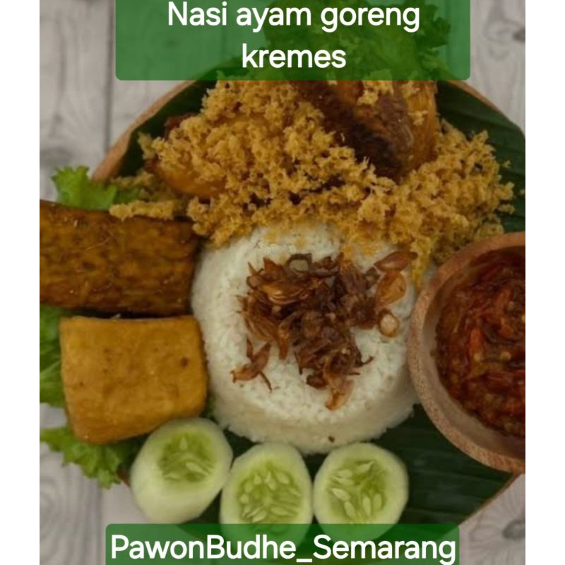 

Nasi ayam goreng kremes