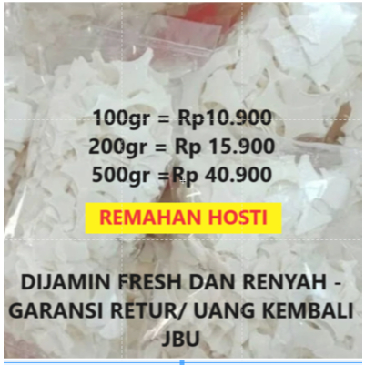 

Remah/Simping Roti Hosti Polos 200 gram