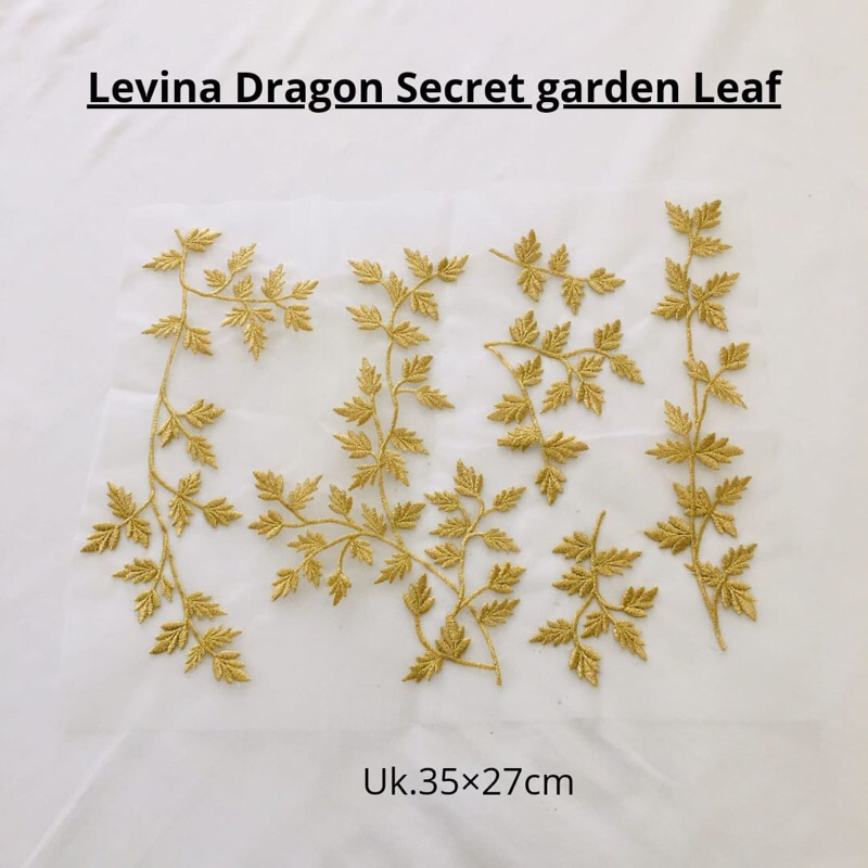 

Sew On Levina Dragon Secret garden Leaf 208