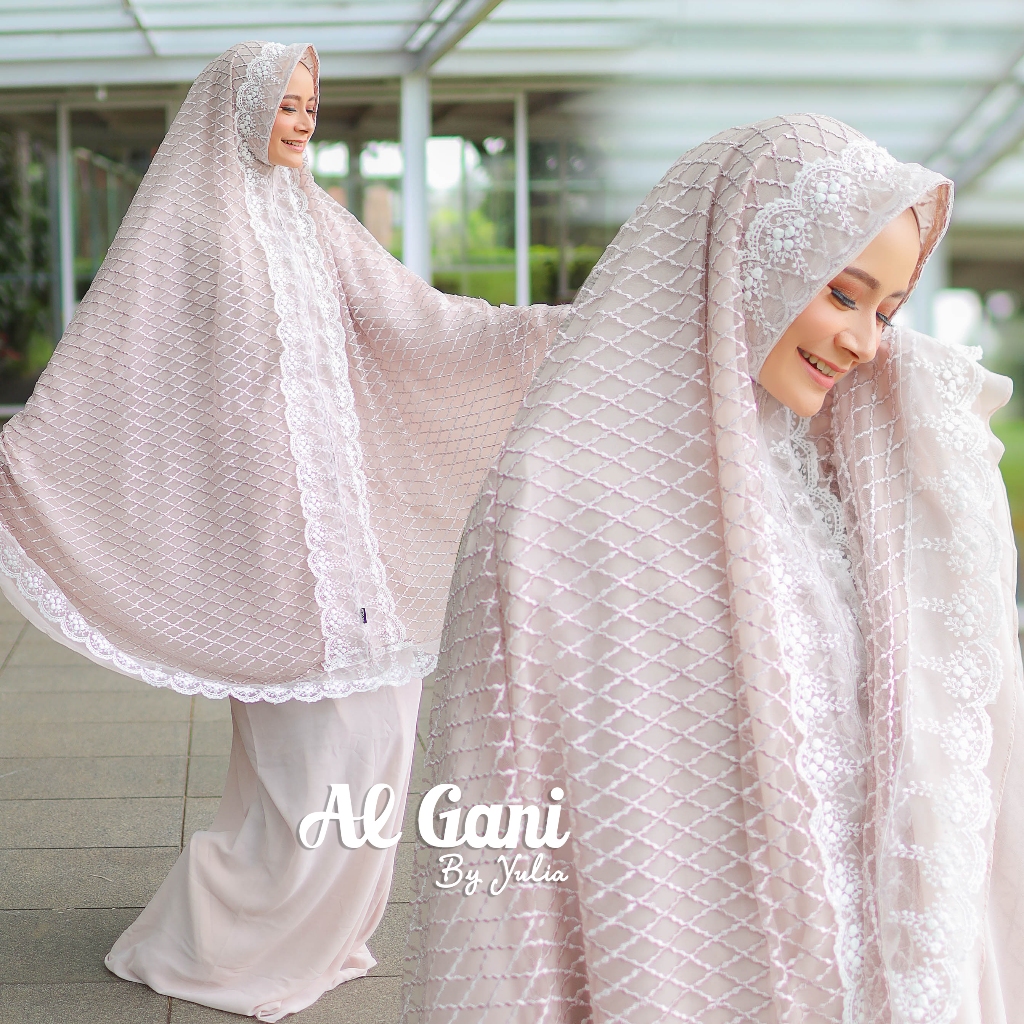 Mukena cantik algani koleksi mukena artis sosialita mewah Zara Berenda ALGANI