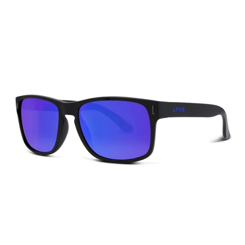 X Wolf X - Mirror Polarised Matt Black / Blue