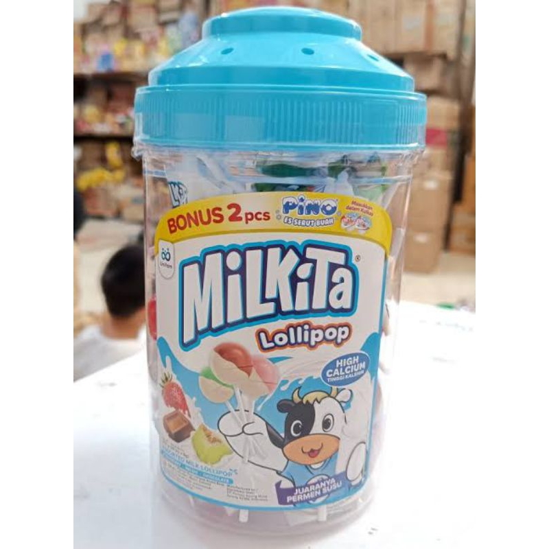 

Permen Susu Milkita Lollipops Candy Toples