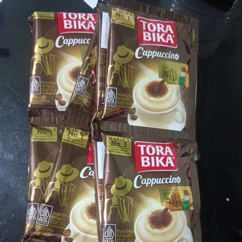 

Kopi Torabika Cappucino choco granule 1 renceng isi 10 sachet