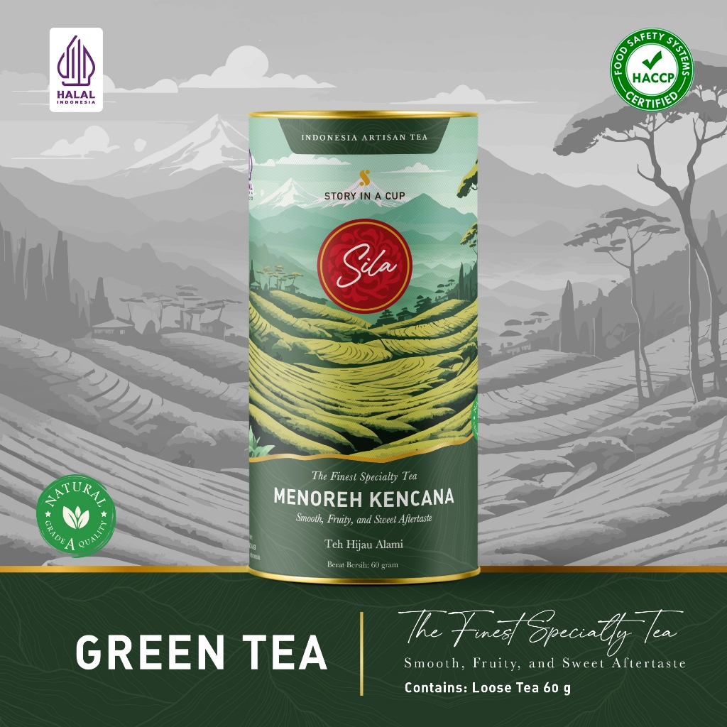 

Sila Specialty Tea | Menoreh Kencana | Canister | Teh Premium | Green Tea