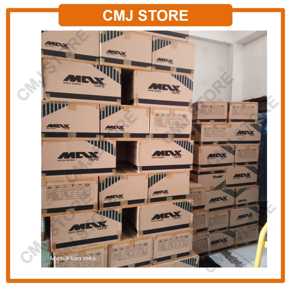 

Lakban Bening Coklat 90 Yard x 45mm 1 Dus isi 72 Pcs Merk Maxtape Original