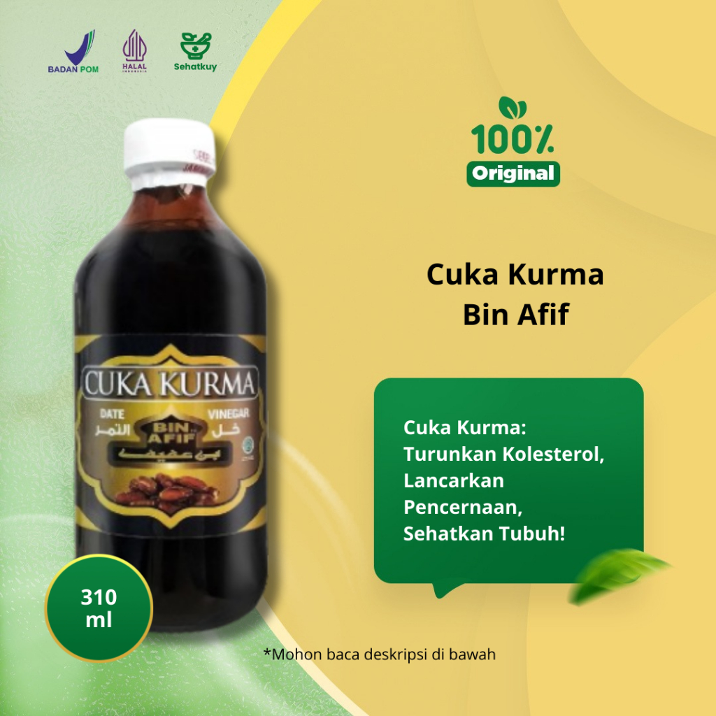 

Cuka Kurma Bin Afif - 310ml