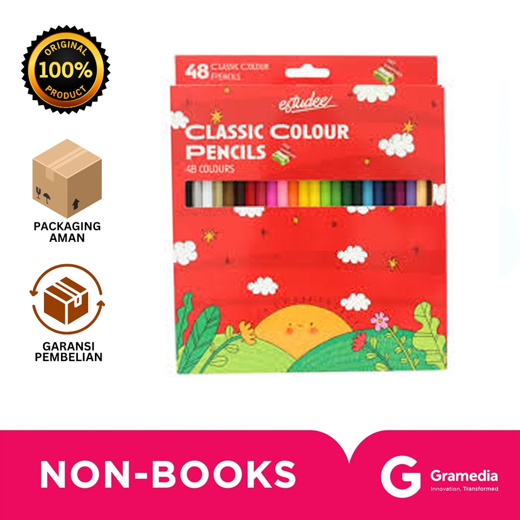 

Gramedia Bali - ESTUDEE CLASSIC COLOR PENCIL 48 ES-PCL48