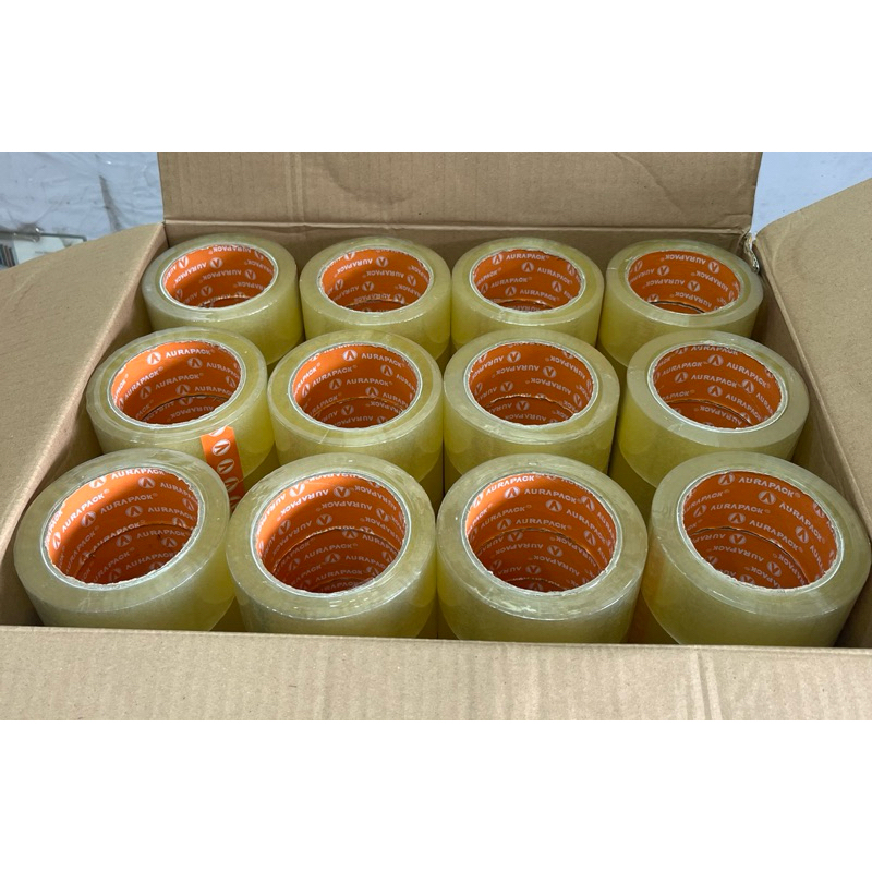 

Lakban Bening Aurapack 90 Yard 48mm 1 dus 72 pc