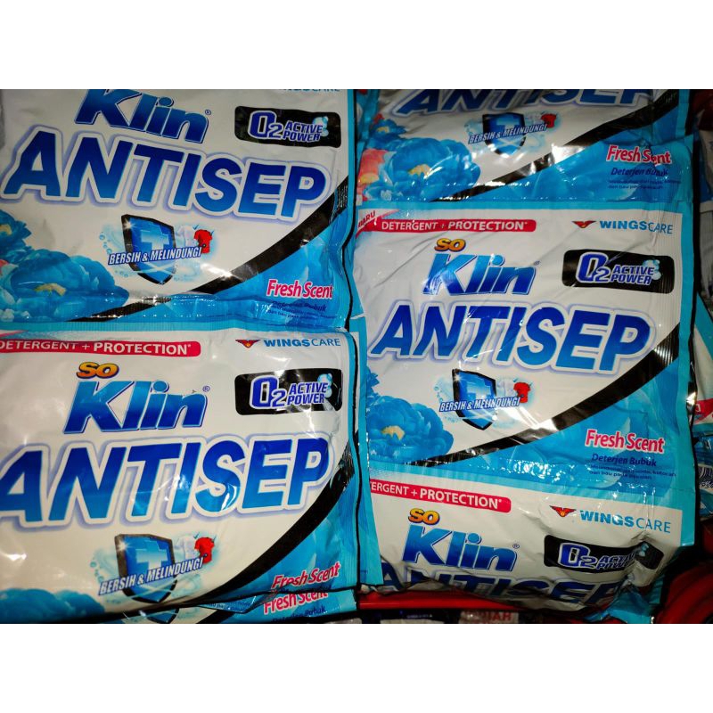 So Klin Antisep Detergen Bubuk Sachet Renteng isi 6pc