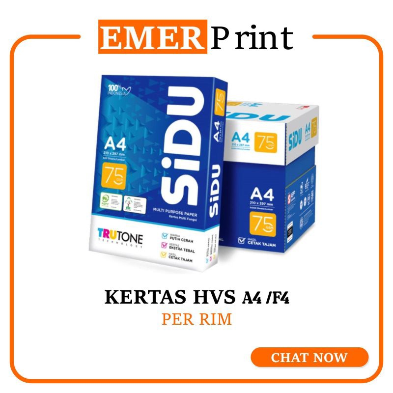 

Kertas HVS A4 sidu 70gr