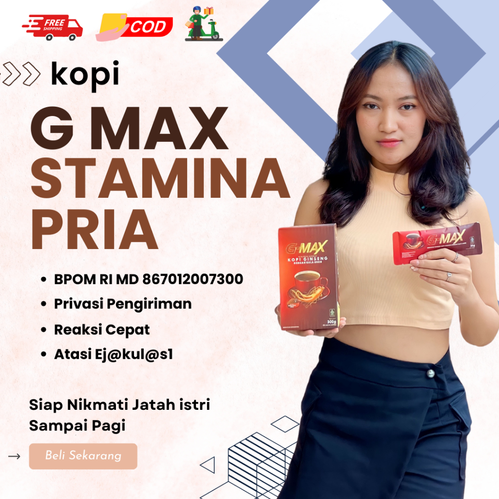 

G-MAX Kopi stamina pria dewasa kuat tahan lama Extra Ginseng dan gula aren Penambah gairah pria kopi stamina pria tahan lama