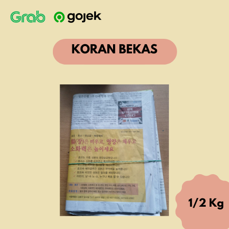 Koran Bekas Bersih Kiloan - Koran Bekas Korea 1/2 Kg