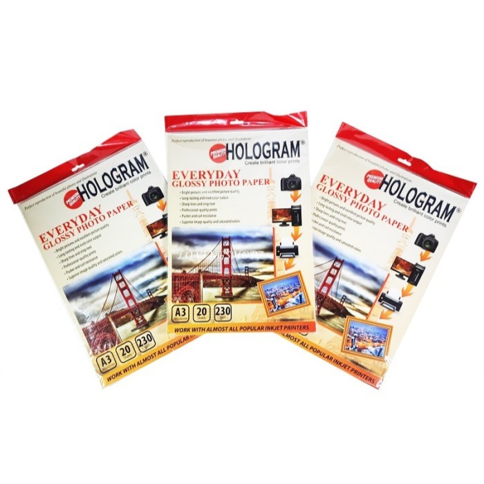 Kertas Foto Glossy ukuran A3
