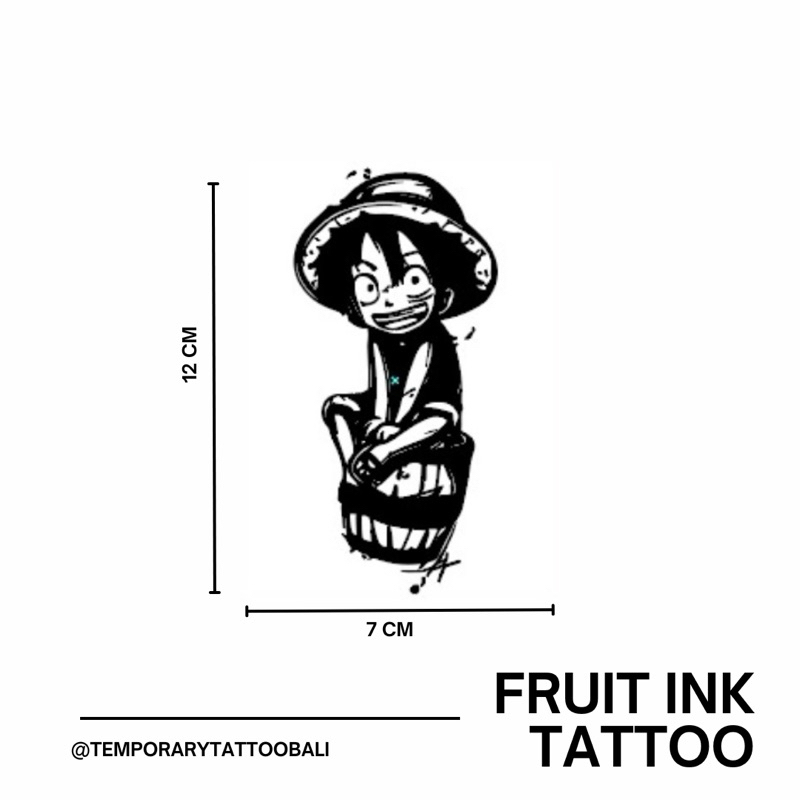 Temporary Tattoo Fruit ink Small