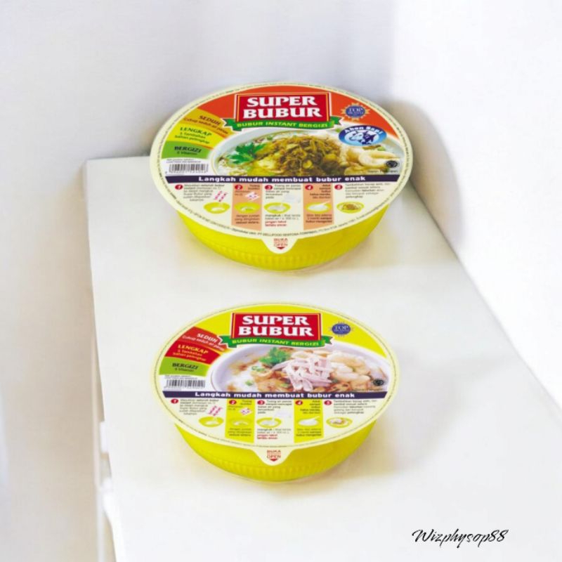 

SUPER BUBUR KEMASAN CUP 67 GRAM / BUBUR INSTAN SIAP SAJI