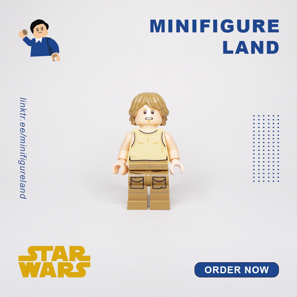 Lego Star Wars - Luke Skywalker (Dagobah, Tan Tank Top) - 75208