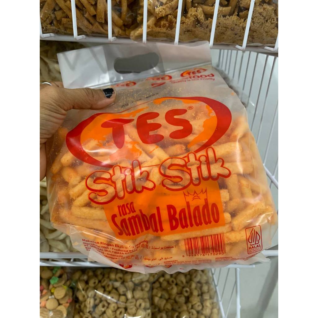 

Tes Stik Stik Rasa Sambal Balado Duo rebit snack DRS086