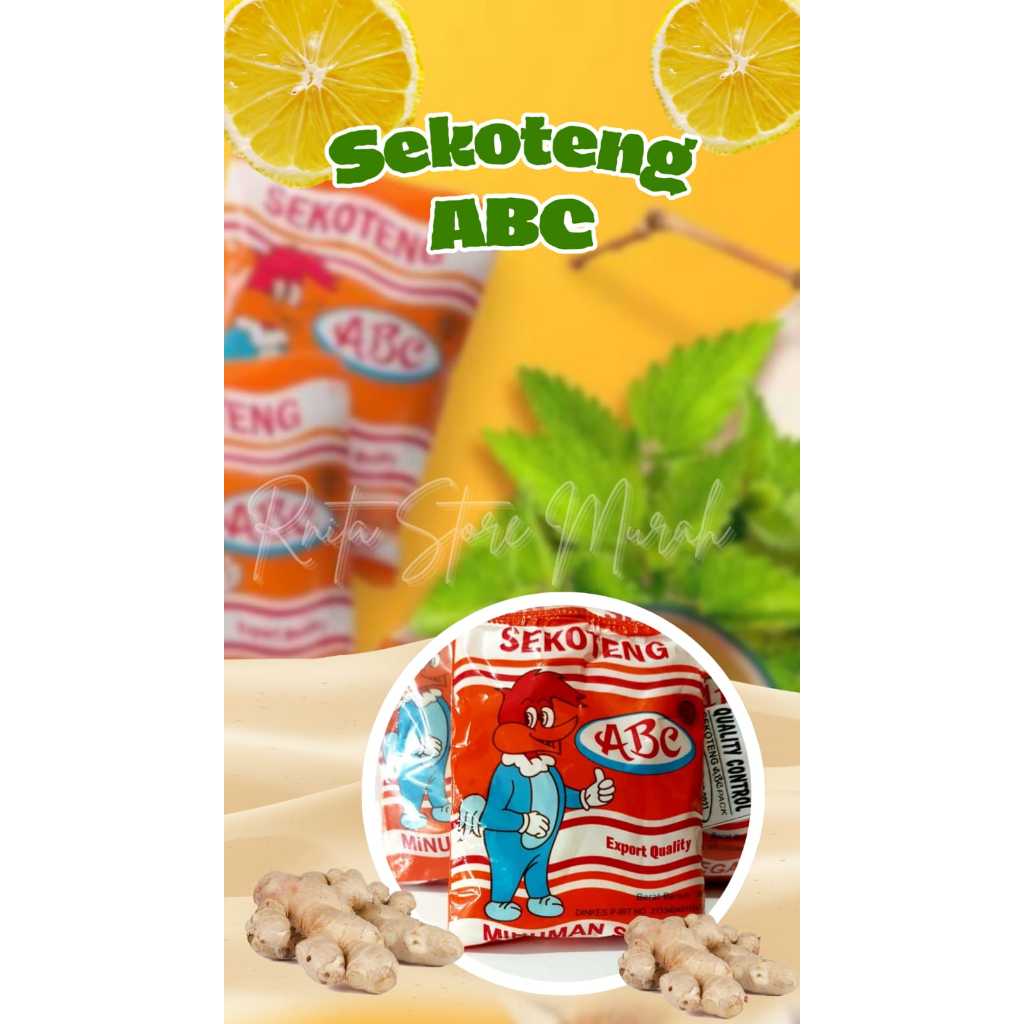 

Sekoteng ABC Bubuk Minuman Jahe Emprit Buah Kering Gula Tebu Agar-Agar 150g isi 10 Sachet