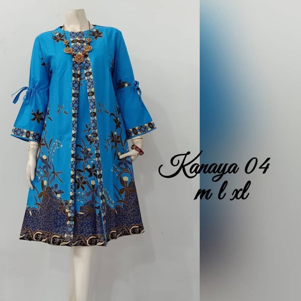 TUNIK BATIK MODERN CANTIK KEKINIAN ATASAN batik WANITA Dress terlaris KANAYA