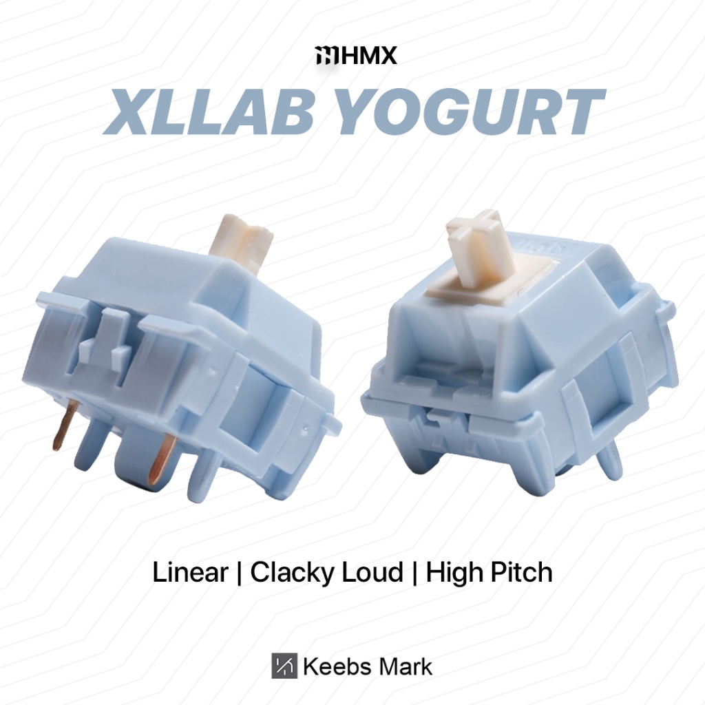 HMX x XLLAB Yogurt Linear Switch 62g Mechanical Keyboard