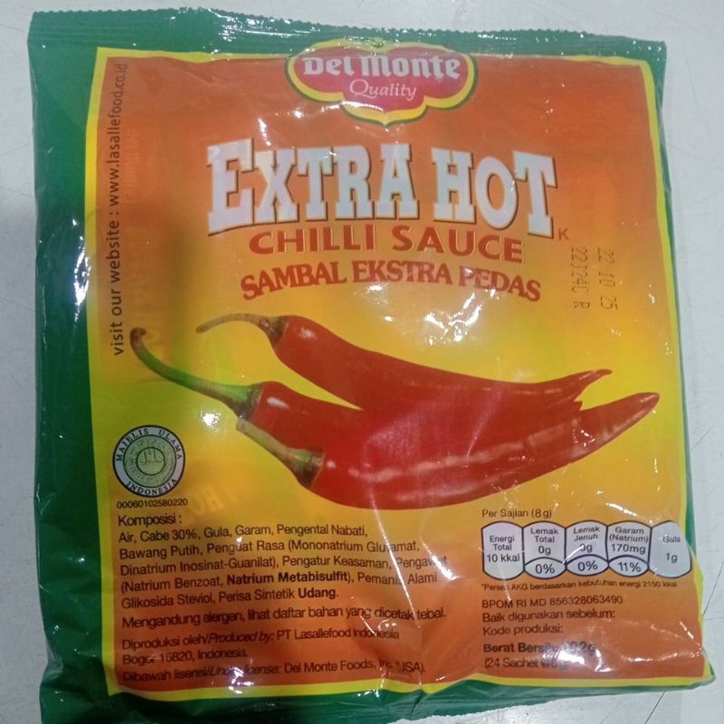 

DELMONTE EXTRA HOT SACHET 200GR
