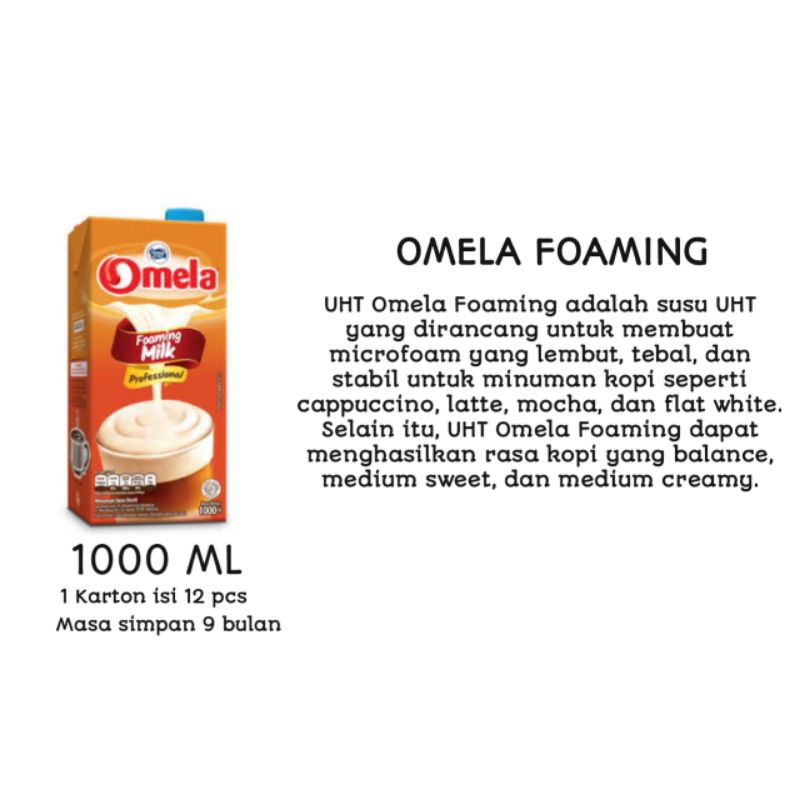 UHT OMELA FOAMING/UHT Omela/UHT