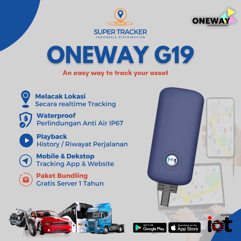 OneWay GPS Tracker OW-G19 [2G]