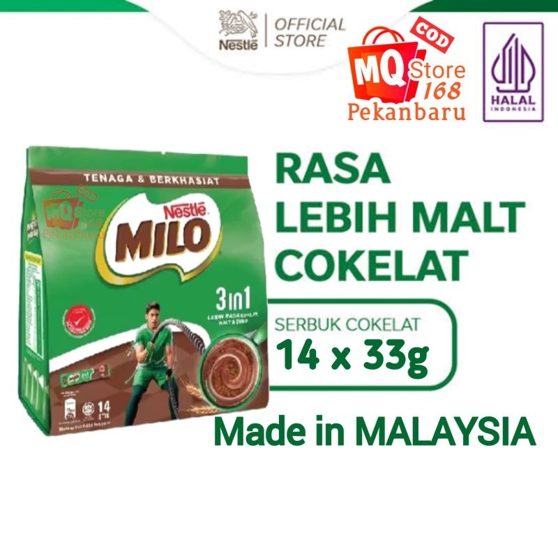 

Milo 3in1 - Milo Malaysia isi 14 & 18 Sachets