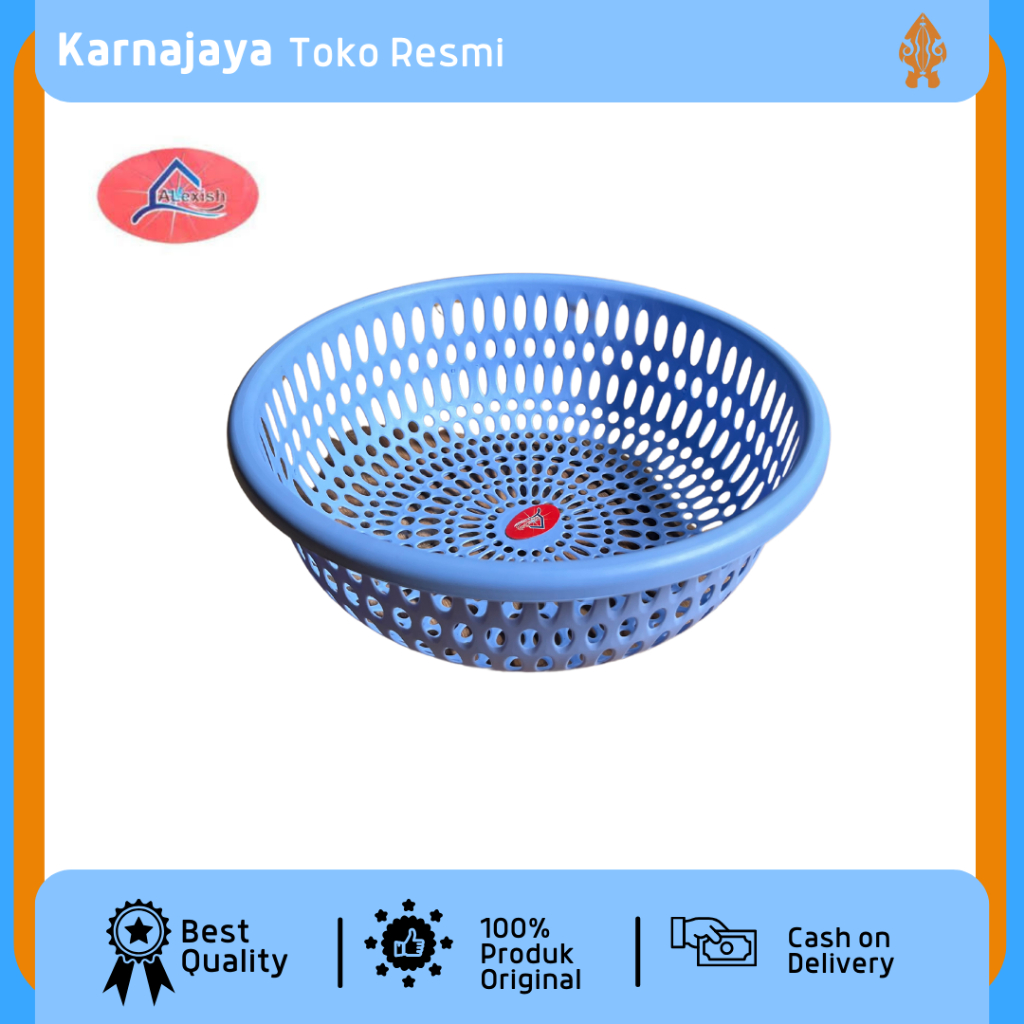 Keranjang Sayur Bulat / Keranjang Sayur Buah Plastik / Keranjang Bulat Alexish Soft