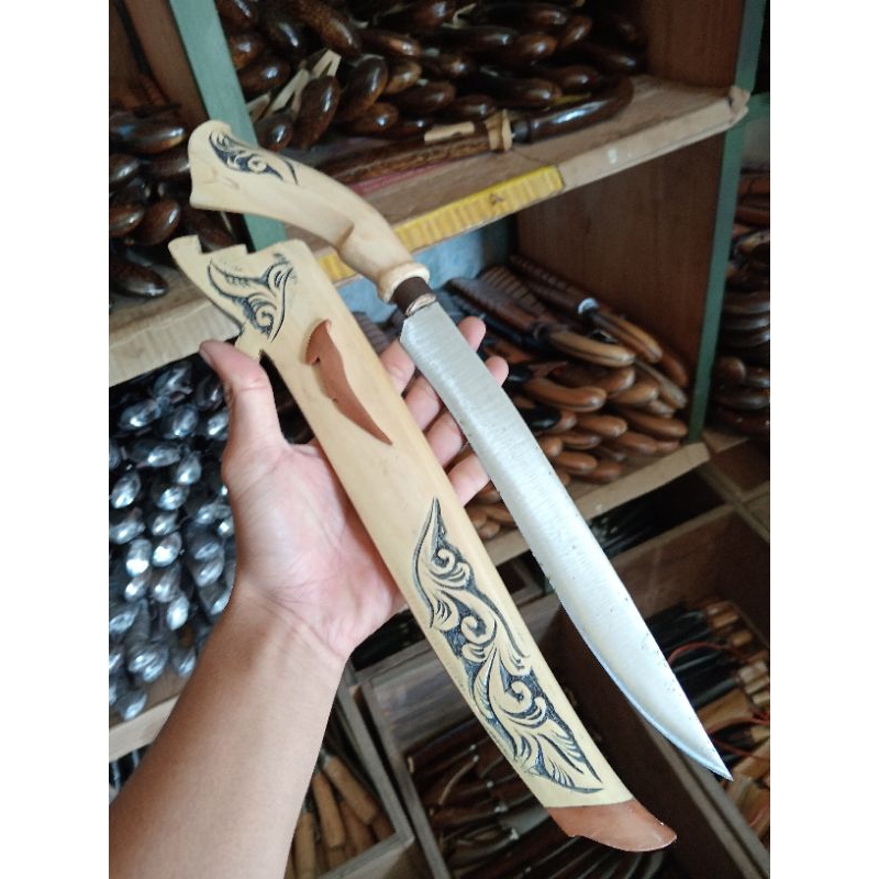 PISAU SEMBELIH KAYU KOPI 25cm/ PISAU UKIR/ PISAU TAJAM
