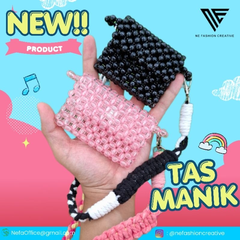 Beads Wallet by Nefa / Dompet Manik-manik Handmade / Card Wallet Handmade
