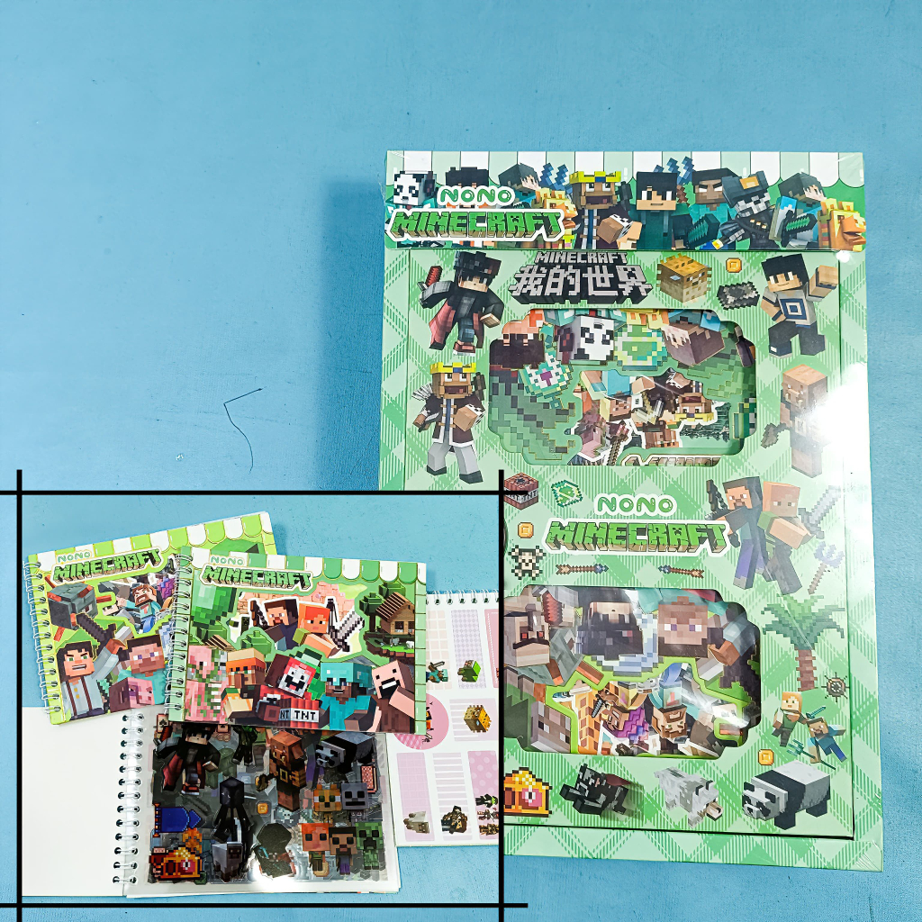 

Stiker / Sticker Binder Momo Nono MineCraft Asthetic Sticker Buku Minecraft Lucu Sticker Murah