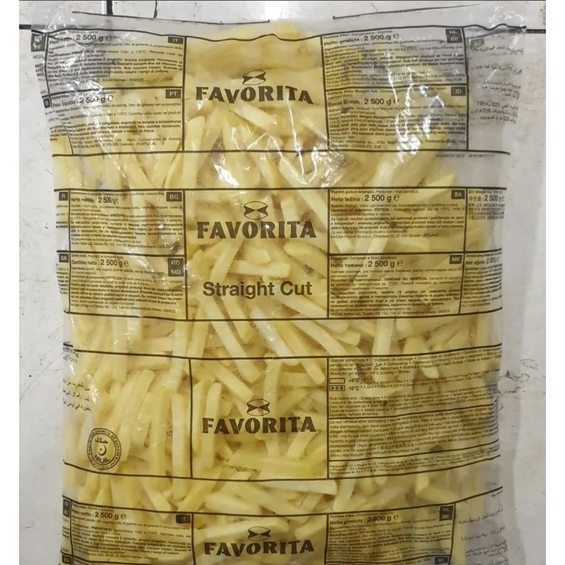

French Fries Stright Cut Favorita 2.5kg