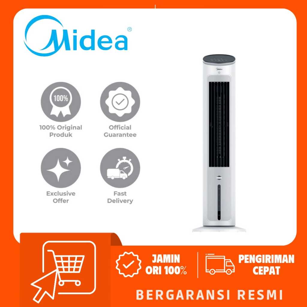 MIDEA Tower Fan Air Cooler 3in1 MAC400R0APW 4L