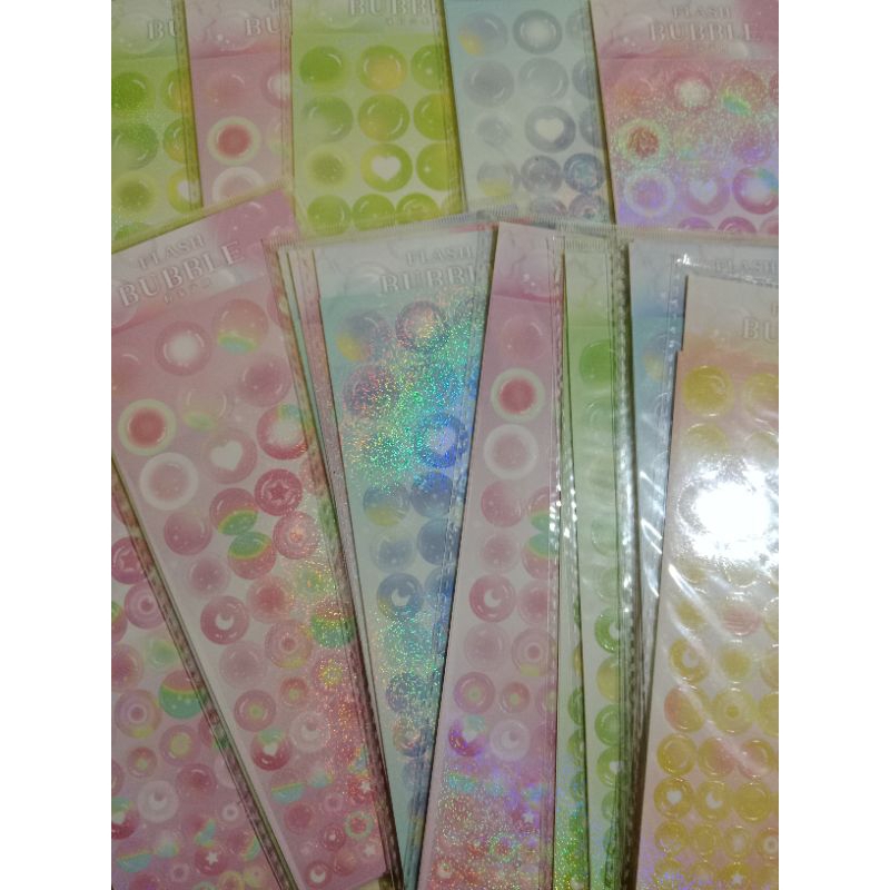 

STICKER BUBBLE sticker deco laser hologram aesthetic lucu