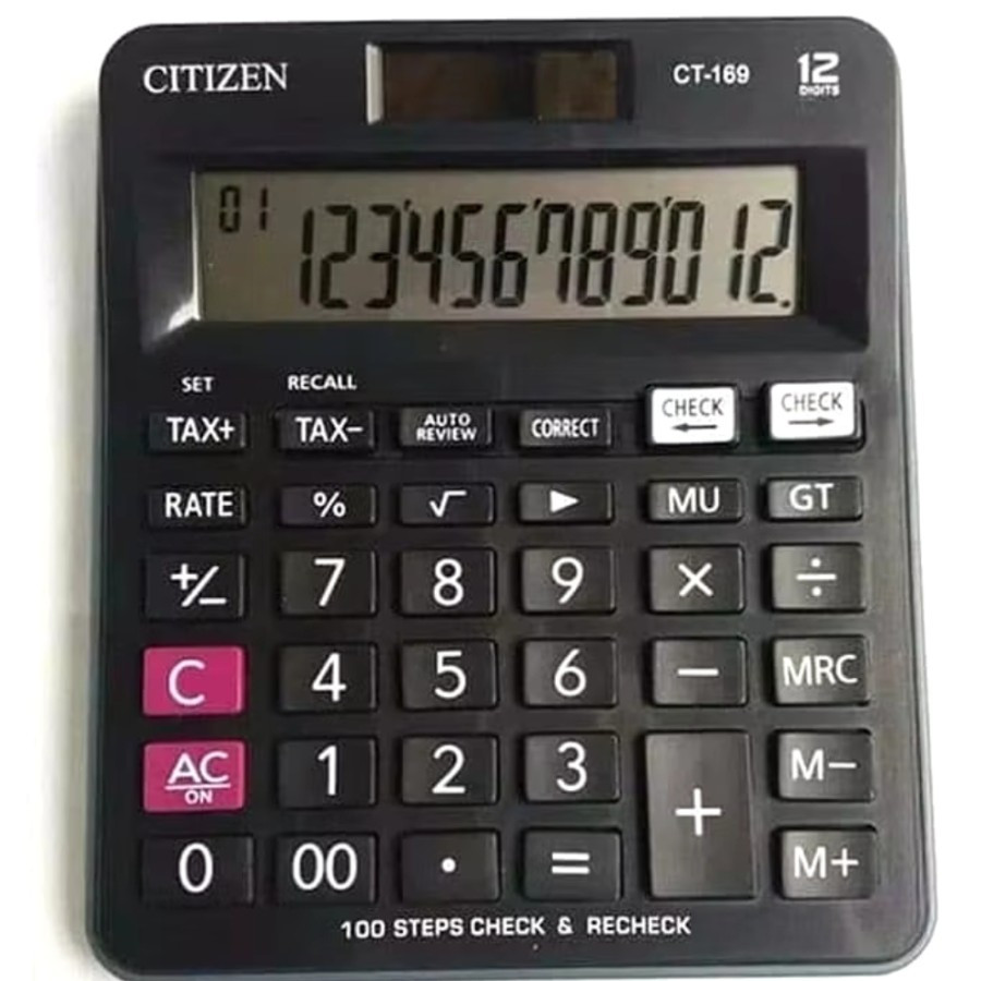 

Kalkulator Citizen CT-169 12 Digit Kalkulator Dagang CT 169