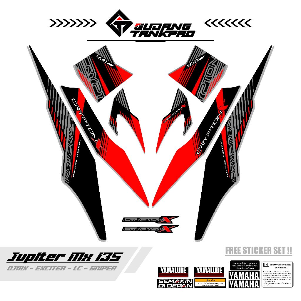 STRIPING MOTOR YAMAHA JUPITER MX OLD 135 / MTF 52 / STIKER STRIPING MX LAMA 135 / STRIPING MX OLD 13