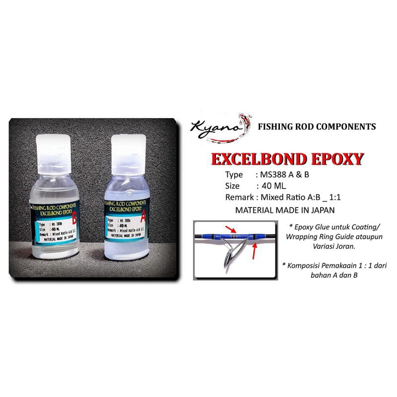 

Lem Wrapping Joran Epoxy EXCELBOND A & B 40ml