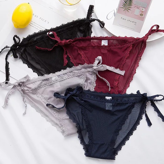KP8 celana dalam g string wanita transparan tali samping Lingerie C75