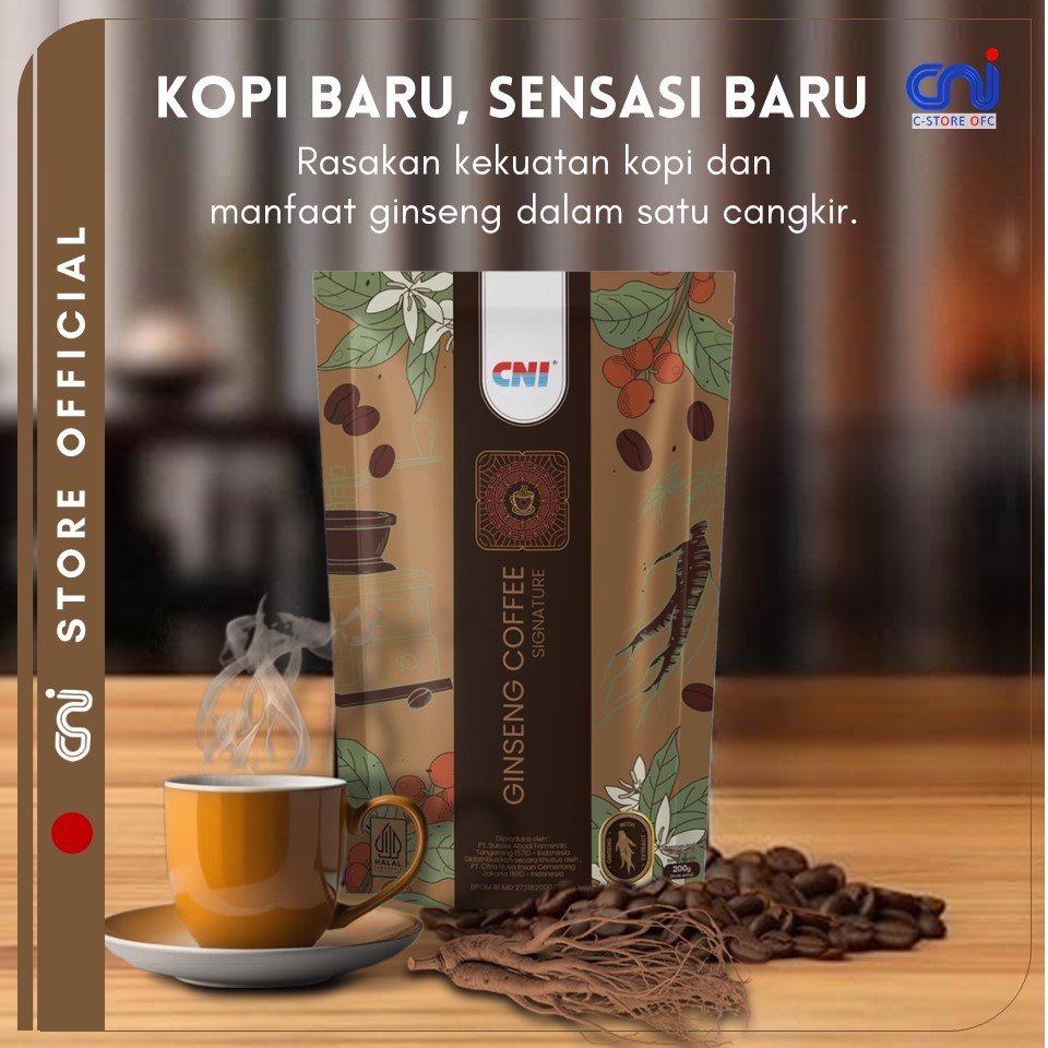 

Ginseng Coffee Signature Kopi Baru, Sensasi Baru - Double Coffee, Double Strong