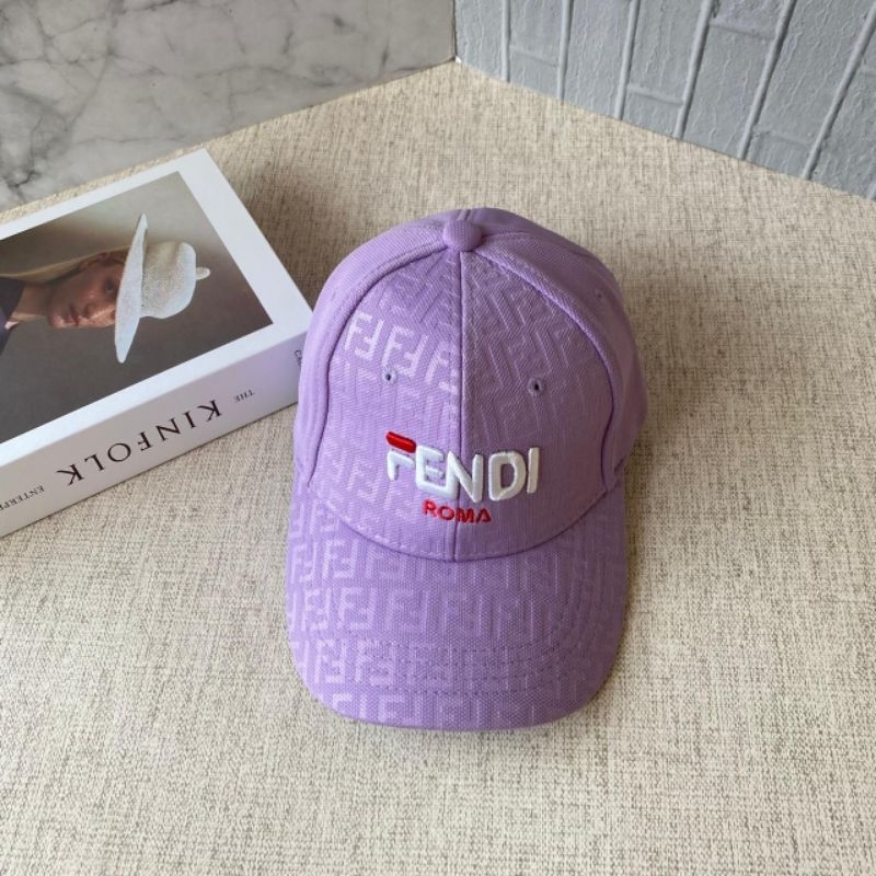 Fendi Roma Ungu | Caps | Topi Wanita