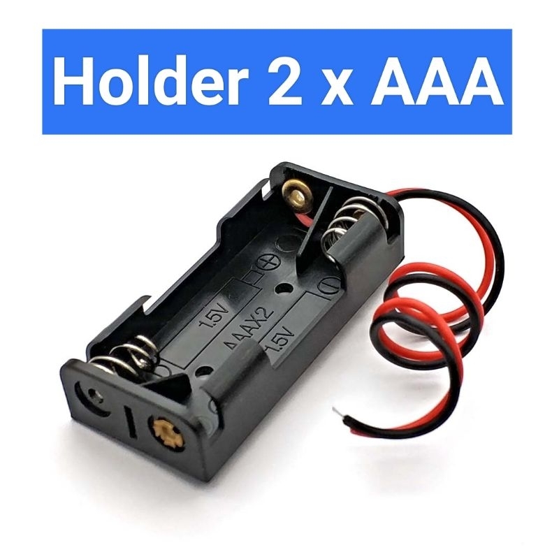 Holder 2x AAA + kabel tanpa tutup 2 x a3