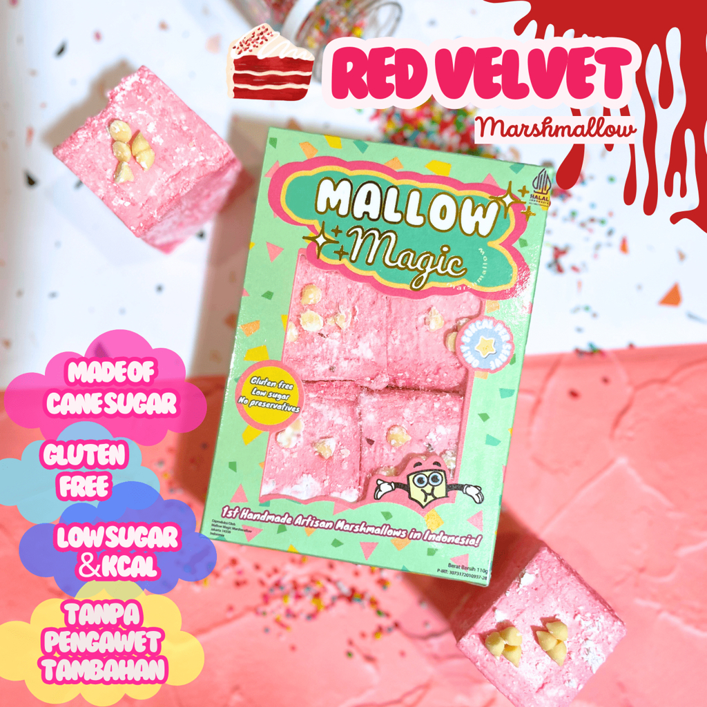 

Red Velvet Choco Chip Magic Marshmallow - (HALAL) Small Box Version